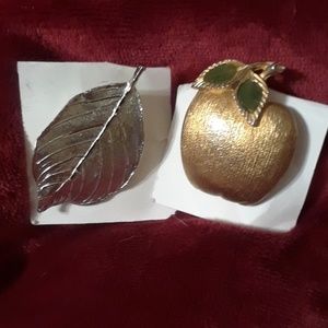 Estate purchase: silver leaf and gold-colored appl